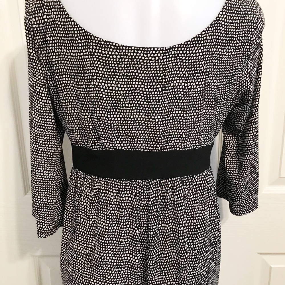 Tiana B, Babydoll Style Patterning Dress - Picture 6 of 7